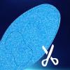 1 Pair Women Men Insoles 3D Design High Elasticity Anti-Slip Super Soft Breathable Sweat Absorption Sponge Nano Deodorant Sports Insoles Valentine's Day/Christmas/Birthday Gifts (Blue, 35-36 EU) view 2