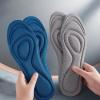 1 Pair Women Men Insoles 3D Design High Elasticity Anti-Slip Super Soft Breathable Sweat Absorption Sponge Nano Deodorant Sports Insoles Valentine's Day/Christmas/Birthday Gifts (Blue, 35-36 EU) view 3