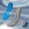 1 Pair Women Men Insoles 3D Design High Elasticity Anti-Slip Super Soft Breathable Sweat Absorption Sponge Nano Deodorant Sports Insoles Valentine's Day/Christmas/Birthday Gifts (Blue, 35-36 EU) view 4