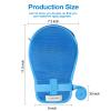 BHXANZOU Dementia Restraint Mitts - Anti-Scratch & Anti-Pull Safety Gloves for Elderly, Washable & Reusable with Finger Separation Design1Pce Blue view 2