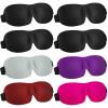 Bencailor 8 Pcs Sleep Eye Mask for Side Sleeper Men Women 3D Contoured Eyes Blackout Covers for Sleep with Adjustable Strap Block Out Light Night Blindfold Eye Shade for Travel(Medium,Classic Colors) view 1