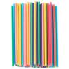 [100 Pcs] Biodegradable Compostable Disposable Colorful Straws - PLA Plant Based Drinking Straws for Juice Coffee Cocktail Cold Drinks (8.25" LongX0.23" Wide) view 1