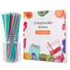 [100 Pcs] Biodegradable Compostable Disposable Colorful Straws - PLA Plant Based Drinking Straws for Juice Coffee Cocktail Cold Drinks (8.25" LongX0.23" Wide) view 3