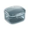 Retainer Case Retainer Cleaner Case Denture Bath Case Leaf Proof Mouth Guard Case Sports with Drain Tray Suitable for Dentures Denture Partial Dentures Traditional Braces Blue A view 1