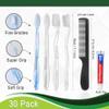 30 Pack Disposable Toothbrushes with Toothpaste and Comb for Homeless Individually Wrapped,10g Travel Toothpaste,7inch Black Hair Comb,Soft Bristle Toothbrush for Hotel,AirBnb,Shelter,Charity view 2