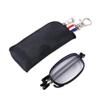 +1.0~+4.0 Folding Reading Glasses With Storage Bag Key Chain, Spring Hinge,Anti Blue Light Anti-Radiation Foldable For Men Women(black,+400) view 1