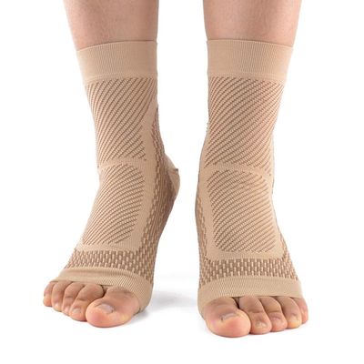 1 Pair Ankle Brace Compression Support Sleeve for Women and Men, Elastic Compression Socks for Injury Recovery, Joint Pain, Achilles Tendon(L/XL)