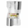 12 Disposable Plastic Champagne Flute Wine Glasses Wedding Clear Silver Rim 5oz view 2