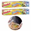 2 Pk Plastic Cling Wrap Stretch Food Cover Seal Fresh Clear Non-Toxic 400 SQ FT view 2