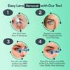 OptiWand Hard- Portable RPG Sclera Contact Lens Removal & Insertion Tool - Silicone Rubber Eye Lens Inserter & Remover Device with Suction Cup & Finger Grips - Safe & Easy to Use, Travel Size  2.3" view 3