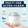 Fresh Knight Ultrasonic Retainer Cleaner, 45kHz Retainer Cleaner Machine for Denture Cleaner, Retainer Cleaner, Mouth Guard Cleaner, Night Guard Cleaner, Denture Cleaner with 200ML Dental Cleaning Pod view 3