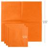 Sun Orange 3-Ply Disposable Lunch Napkins, 125 Count  Paper Cocktail & Party Napkins for Weddings, Birthdays, Bars & Events, EU Made view 2