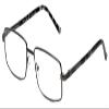 Calabria R780 Rectangular Metal Reading Glasses +0.75 Gunmetal Grey Tortoise Men Women Readers Eyeglasses w/Case view 1