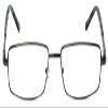 Calabria R780 Rectangular Metal Reading Glasses +0.75 Gunmetal Grey Tortoise Men Women Readers Eyeglasses w/Case view 2
