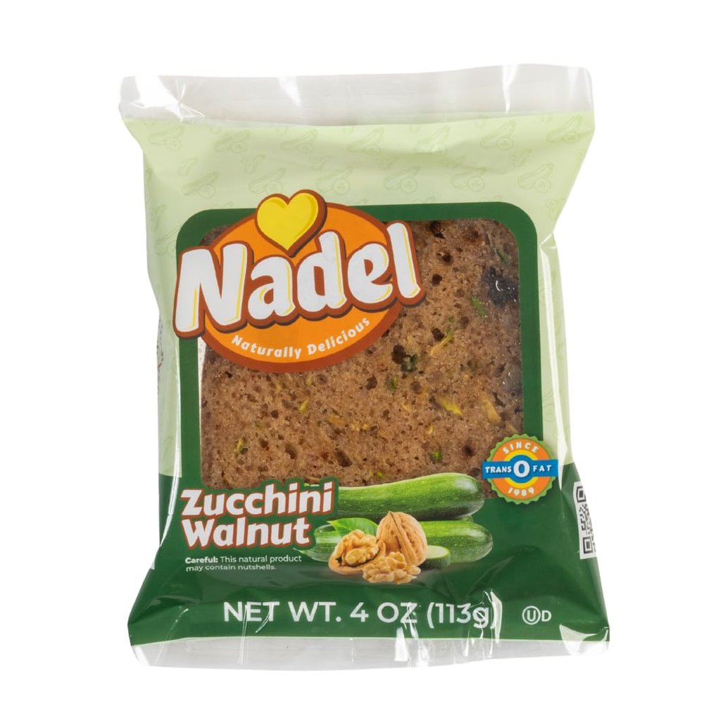 Nadel - NATURALLY DELICIOUS ZUCCHINI CAKE Slices, 24 Pack, Sweet Breads & Cakes Slices Back to School lunch snack, breakfast bar