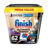 Finish Ultimate Infinity Shine Dishwasher Pods, No Pre-Rinse Dishwasher Detergent Soap Removes Burnt-On Stain, with Protector Shield & CycleSync Technology, Degreasing & Scrubbing Power, 62 Count view 1
