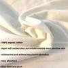 4 Small Pcs Organic Cotton Flannel for Castor Oil Pack Wrap. Castor Oil Packs Uesd for Neck, Knee, Elbow, Hands, Eyes, Arm, Belly Button & Thigh, Reusable & Washable Castor Oil Compress view 4