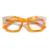 2023 Square Rhinestone Reading Glasses For Women Blue Light Blocking Computer Readers Glasses (purple yellow, 2.25, multiplier_x) view 1