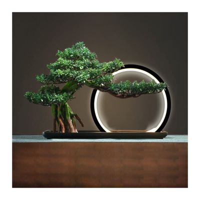 Artificial Bonsai Artificial Bonsai Simulation Fake Tree Bonsai Home Living Room Chinese Sand Table Porch Landscaping Decoration for Home Office (Color : 1)