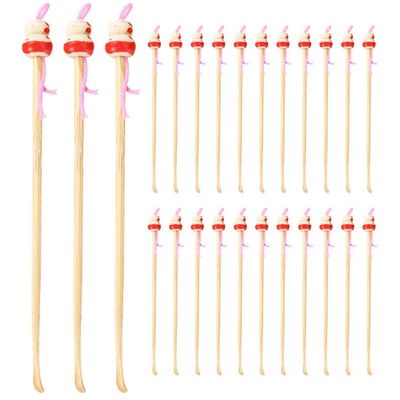 Healifty Sturdy Practical Bamboo Ear Cleaning Spoon Removal Kit Easy to Use for Ears Random Color