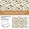 AnyDesign Wrapping Paper Black White Animal Mushroom Gift Wrap Paper Bulk Folded Flat Giraffe Fox Print Art Paper for Wedding Birthday DIY Crafts Gift Wrapping, 19.7 x 27.6 Inch,8 Sheet view 2
