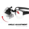 2.5X Binocular Magnifying Glass with 5W Head Magnifier Adjustable Spotlight Headlight Matte Frame (Black) view 3