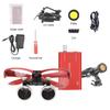 2.5X Binocular Magnifying Glass with 5W Head Magnifier Adjustable Spotlight Headlight Matte Frame (Red) view 3
