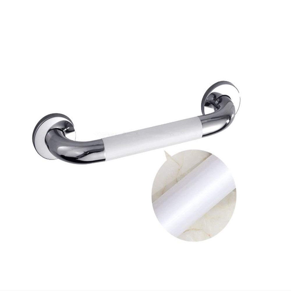 FairUo Bath Wall Attachment Handrails,Grab Bar Rails Bathroom Grab Bar, round Armrests, Wall-Mounted Straight Hair Towel Rack, Sturdy Brass Shower Safety Handle for Bathtub, Toilet, Bathroom, Kitchen/