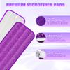 6 Pack Reusable Mop Pads for Swiffer PowerMop, Power Mop Pads 15'' Microfiber Refills for Hardwood Floor Cleaning, Machine Washable Dry Wet Use for All Floor Types view 3