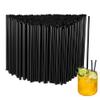 500Pcs Black Disposable Straws5.12 Straight Flat Straw,0.16 Diameter, For Kitchen,Bar,Club,Drinks, Milk, Soda, Party, Whiskey (500, 5.12'') view 1