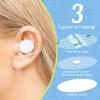 60PCS Baby Waterproof Ear Stickers, Disposable Ear Covers for Shower, Swimming, Water Sports Multifunctional, Cuttable Design, Excellent Polyethylene Material, Safe to Use view 2