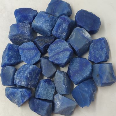 HXSCOO 100g Bulk Natural Blue Aventurine Raw Stone Rough Quartz Crystal Reiki Healing Chakra Specimen Mineral (Color : Blue Aventurine, Size : 100g)