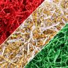 Christmas Crinkle Cut Paper Shred 300g/10.6oz - Red, Green, Gold Raffia Confetti Filler for Gift Baskets, Boxes, Xmas Party Supply view 1