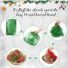 Christmas Crinkle Cut Paper Shred 300g/10.6oz - Red, Green, Gold Raffia Confetti Filler for Gift Baskets, Boxes, Xmas Party Supply view 3
