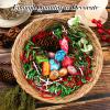 Christmas Crinkle Cut Paper Shred 300g/10.6oz - Red, Green, Gold Raffia Confetti Filler for Gift Baskets, Boxes, Xmas Party Supply view 4