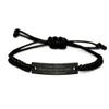 New Gingerbread House Making Gifts, A Day Without Gingerbread House, Motivational Black Rope Bracelet For Men Women From Friends, Gingerbread house gift, Gingerbread house present view 1