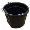 8 Quart 2 Gallon Black Flat Back Sided Farm/Ranch/Shop Utility Bucket Pail - Pack of (1) view 1