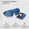 COCOON - Premium - Eye Shade, Sleep Eye Mask for Men Women, Light Blocking, Foam Ear Plugs - Indigo Blue view 2