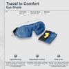 COCOON - Premium - Eye Shade, Sleep Eye Mask for Men Women, Light Blocking, Foam Ear Plugs - Indigo Blue view 3