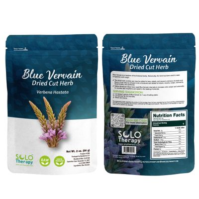 Blue Vervain Herb Cut and Sifted - Resealable Bag - 56 grams - Verbena hastata Premium Quality (Blue Vervain Herb)