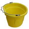 8 Quart 2 Gallon Yellow Flat Back Farm/Ranch/Shop Utility Bucket Pail - Pack of (2) view 1