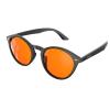 Bloomoak 99% Orange Blue Light Blocking Glasses,Retro Trendy Round Style,Relieve Eye Fatigue,Improve Sleep For Screens/Games view 2