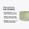 Dore & Rose Deep Sleep Mask Light Blocking, 23 Momme Mulberry Silk Eye Mask, Ultra Soft, Adjustable - Travel Sleeping Mask for Men & Women - Olive view 2