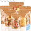 150 Pack Kraft Paper Bags with Clear Window 4x6 Reclosable Small Stand Up Mylar Bags for Food Storage Resealable Smell Proof Pouch, Edible Packaging, Reusable bags for Small Business view 1
