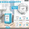 Laundry Detergent Dispenser Bottle 53oz with Label,4 Pack Liquid Laundry Dispenser,Plastic Detergent Dispenser for Laundry Room Organization and Storage,White Lid view 2