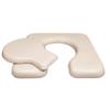 LilyBeauty PU Bedside Commode Seat Cushion, U Shape Soft Sponge Padded for Bedside Chairs, Raised Toilet Seat, 16.5" Width, Waterproof and Easy Clean - (Beige) view 1