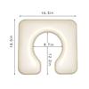 LilyBeauty PU Bedside Commode Seat Cushion, U Shape Soft Sponge Padded for Bedside Chairs, Raised Toilet Seat, 16.5" Width, Waterproof and Easy Clean - (Beige) view 2