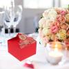 20 Pcs Box Chinese Wedding Boxes Wedding Decoration White Rabbit Candy Hibachi Hand Decor Favour Chinoiserie Cookie Items Favor Red Happy Candy Paper Bride Fruit Box view 3