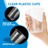RACETOP 500 pack 9 oz Disposable Plastic Cups, Clear Plastic Cups Tumblers, Disposable Cups Bulk, Transparent for Wedding, Thanksgiving, Birthday, Halloween, Christmas Party view 3