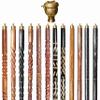 Wooden Walking Sticks and Canes Travel Collapsible for Men Women Seniors Hiking with Brass Sundial Compass Handle (Brown Antique, AANWS-92) (WS-02) view 1
